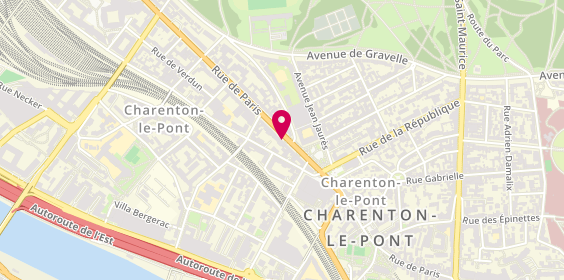 Plan de UHL Richard, Cabinet du Dr Richard Uhl
91 Rue de Paris, 94220 Charenton-le-Pont
