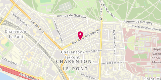 Plan de VANHOVE Catherine, 12 Rue de la République, 94220 Charenton-le-Pont