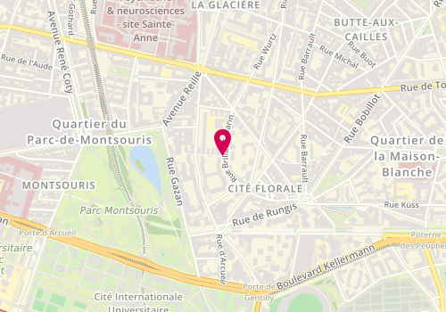Plan de Psychologue du travail - Clélia SACADURA, 77 Rue Brillat Savarin, 75013 Paris