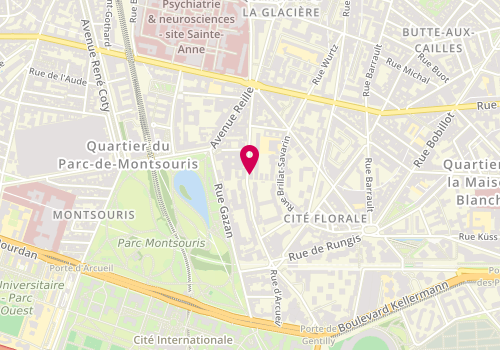 Plan de ROLLAND Elisabeth, 33 Rue Am Mouchez, 75013 Paris