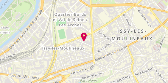 Plan de BUREAU Sophie, 12 Rue des Peupliers, 92130 Issy-les-Moulineaux