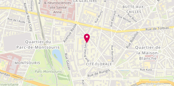 Plan de Psychologue - Jennifer YAHI, 94 Rue Brillat Savarin, 75013 Paris