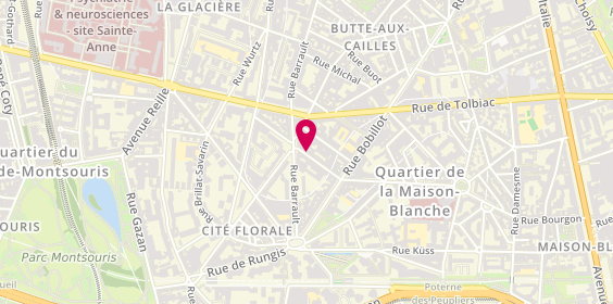 Plan de JAEGLE Francine, 31 Rue de la Colonie, 75013 Paris