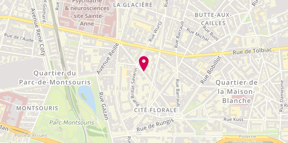 Plan de CHOUPAS Armelle, 34 Rue Boussingault, 75013 Paris
