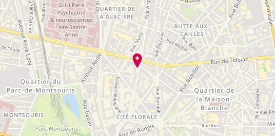Plan de Maria SIMAO- Psychologue Paris 13, 54 Rue Vergniaud, 75013 Paris