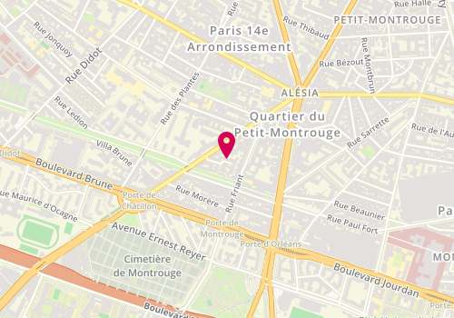 Plan de TOLLEC Marjorie, 7 square de Châtillon, 75014 Paris