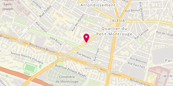 Plan de LECCIA Marie Thérèse, 35 Avenue Jean Moulin, 75014 Paris