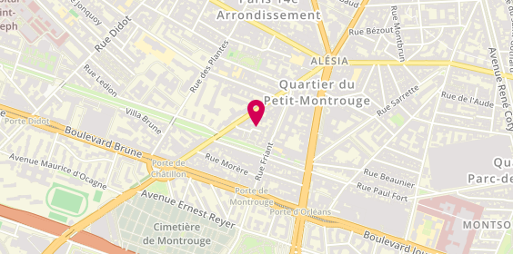 Plan de Lucile Dupleich, 7 square de Châtillon, 75014 Paris