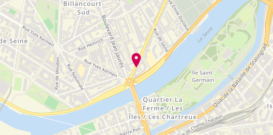 Plan de SAILLOUR Claire, 6 Avenue Pierre Grenier, 92100 Boulogne-Billancourt