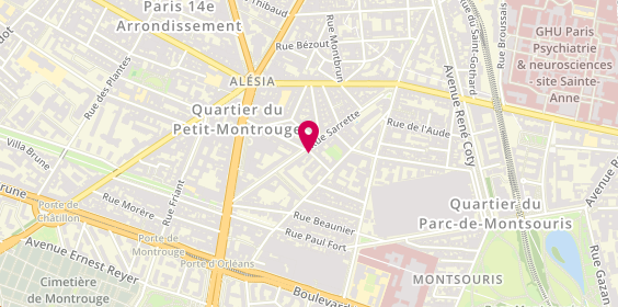 Plan de Ciora Christine, 5 Rue Marie-Davy, 75014 Paris
