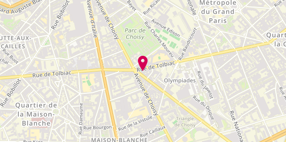Plan de Kariny Torres Madureira, 131 Rue de Tolbiac, 75013 Paris