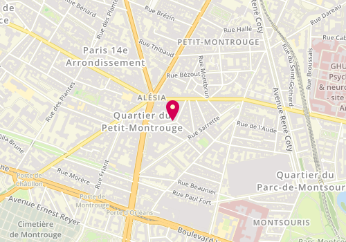 Plan de LEROY Elodie, Sv 0 2 Rue Leneveux, 75014 Paris