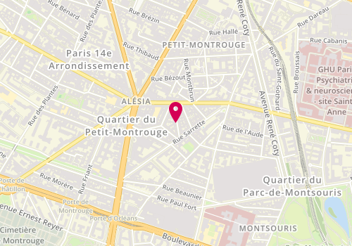 Plan de LESIMPLE Pierre, 12 Rue de Lunain, 75014 Paris