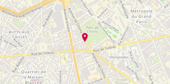 Plan de Jean-René DUVEAU PSYCHOLOGUE, 137 avenue de Choisy, 75013 Paris