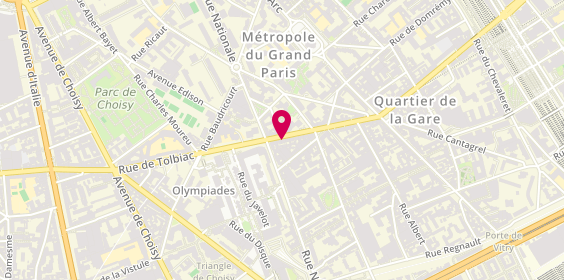 Plan de JARKOVA Marina, 87 Rue de Tolbiac, 75013 Paris