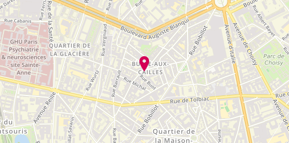 Plan de LEPEZ Eléonore, 27 Rue de la Butte Aux Cailles, 75013 Paris