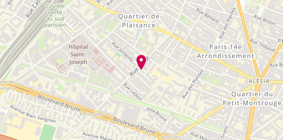 Plan de Miraceti, 3 Rue Boulitte, 75014 Paris
