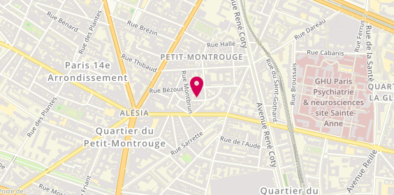 Plan de Catherine Sirdey, 14 Rue du Commandeur, 75014 Paris
