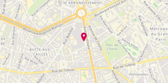 Plan de BOUVET Laurence, 40 avenue d'Italie, 75013 Paris