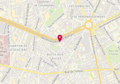 Plan de Marie-Noêlle BERTHON, Hall D 51 Boulevard Auguste Blanqui, 75013 Paris
