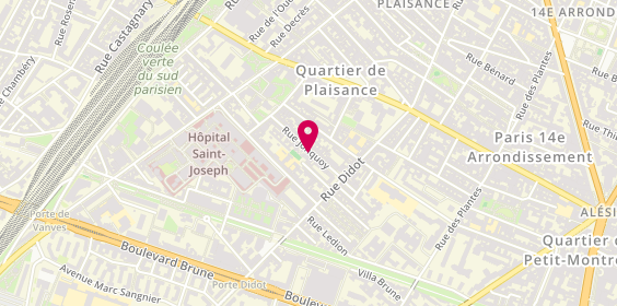 Plan de Carmen Musat - Psychologue, 16 Rue Jonquoy, 75014 Paris