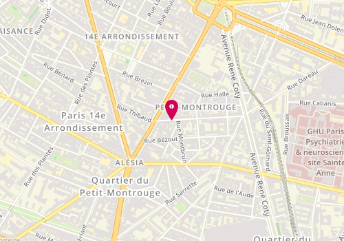 Plan de HESSEL Michel, Bâtiment d'rdc Droite
43 Rue Remy Dumoncel, 75014 Paris