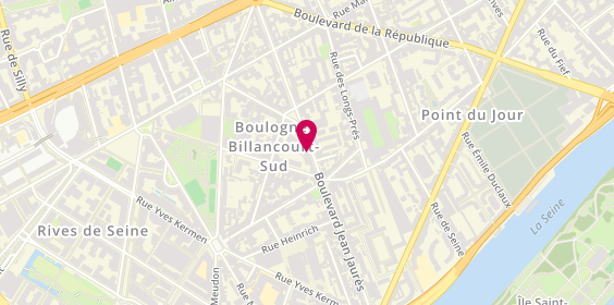 Plan de DIMITRIJEVIC Nathalie, 240 Boulevard Jean Jaurès, 92100 Boulogne-Billancourt