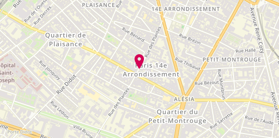 Plan de Brigitte de Saint Pierre, 27 Rue des Plantes, 75014 Paris