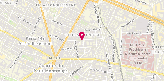 Plan de Muriel ZAOUI Psychologue paris 14, 27 Rue Rémy Dumoncel, 75014 Paris