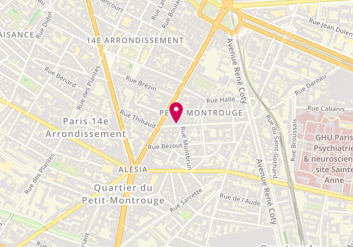Plan de PEROCHEAU Philippe, 54 Rue Rémy Dumoncel, 75014 Paris