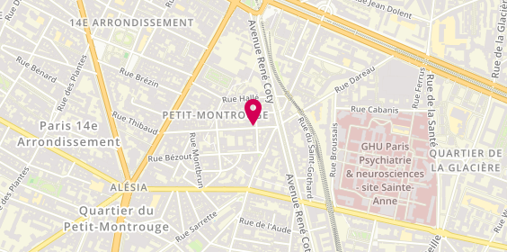 Plan de DU PASQUIER Roch, 10 Rue Rémy Dumoncel, 75014 Paris