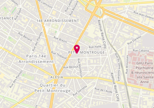 Plan de MAGNY Laurence, 57 Rue du Couëdic, 75014 Paris