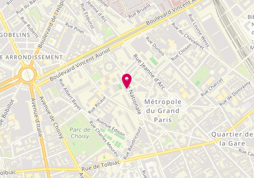 Plan de RIVERA TORRES Miguel Angel, 137 Rue Nationale, 75013 Paris