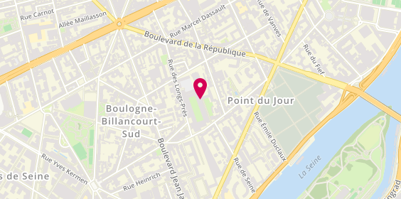 Plan de Céliane MOLLER - Psychologue Clinicienne, 1 place Racine, 92100 Boulogne-Billancourt