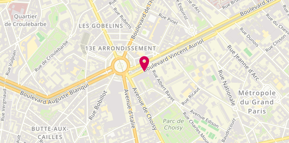 Plan de HIRSCH Olivier, S C M Cabinet Medical Auriol
205 Boulevard V Auriol, 75013 Paris