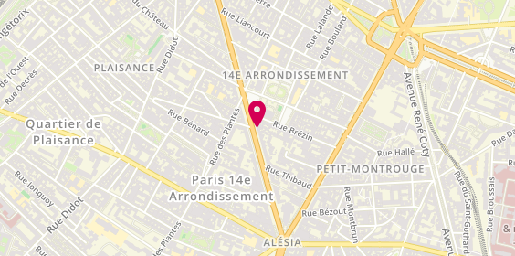 Plan de ROSE Michèle, 175 avenue du Maine, 75014 Paris