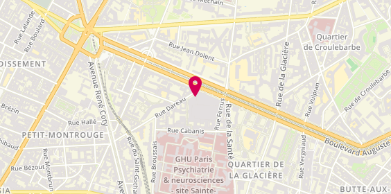 Plan de Josiane GUEDJ Psychologue Clinicienne - Psychanalyste - Psychothérapeute, 3 Rue Dareau, 75014 Paris