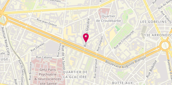 Plan de AUBRY Laurence, 27 Rue du Champ de l'Alouette, 75013 Paris