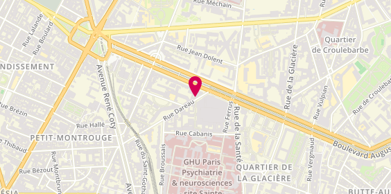 Plan de CAETANO Johanna, 8 Rue Dareau, 75014 Paris
