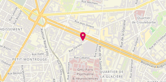 Plan de Laurence CHRIQUI Pychologue Clinicienne, 6 Rue Dareau, 75014 Paris