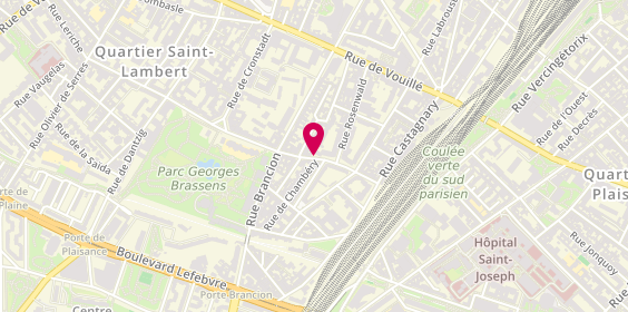 Plan de GAUTIER Isabelle, 89 Rue des Morillons, 75015 Paris