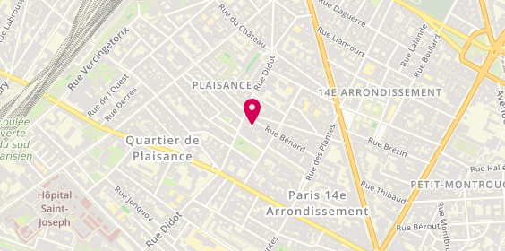 Plan de CHOPIN Catherine, 47 Rue Bénard, 75014 Paris