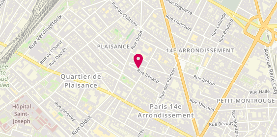 Plan de Aucun, 34 Rue Bénard, 75014 Paris