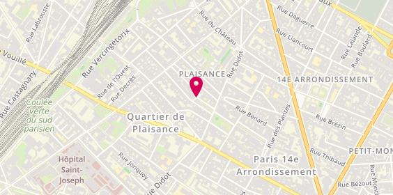 Plan de Cécile LABROUSSE Champion, 17 Rue Thermopyles, 75014 Paris