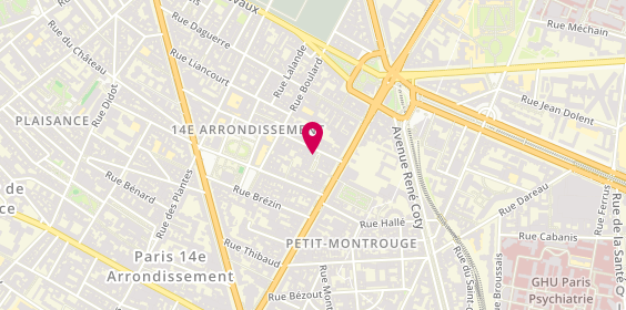 Plan de Fanny Gredin - Psychologue Clinicienne, 7 Rue Ernest Cresson, 75014 Paris