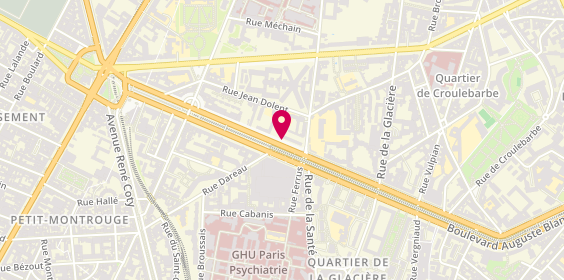 Plan de DEMEILLEZ Murielle, 12 Boulevard Saint Jacques, 75014 Paris