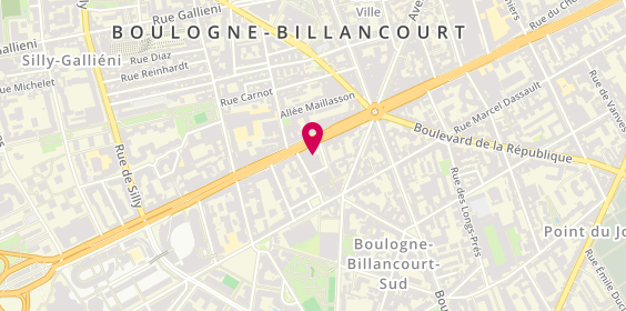 Plan de Madame Tina Métou-Lopez, 3 avenue Desfeux, 92100 Boulogne-Billancourt