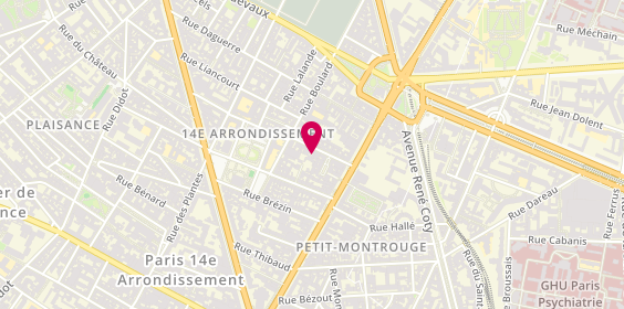 Plan de FOURNERAUT Stéphanie, 9 Rue Ernest Cresson, 75014 Paris