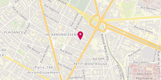 Plan de LUTZ Brigitte, 7 Rue E Cresson, 75014 Paris