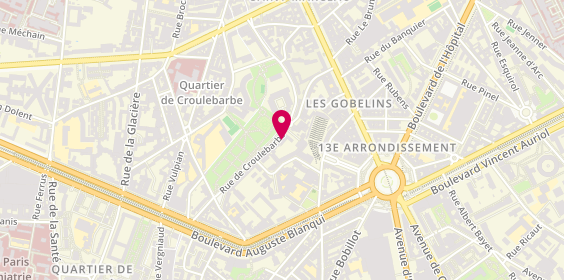 Plan de DIEDISHEIM Michel, 35 Rue Croulebarbe, 75013 Paris